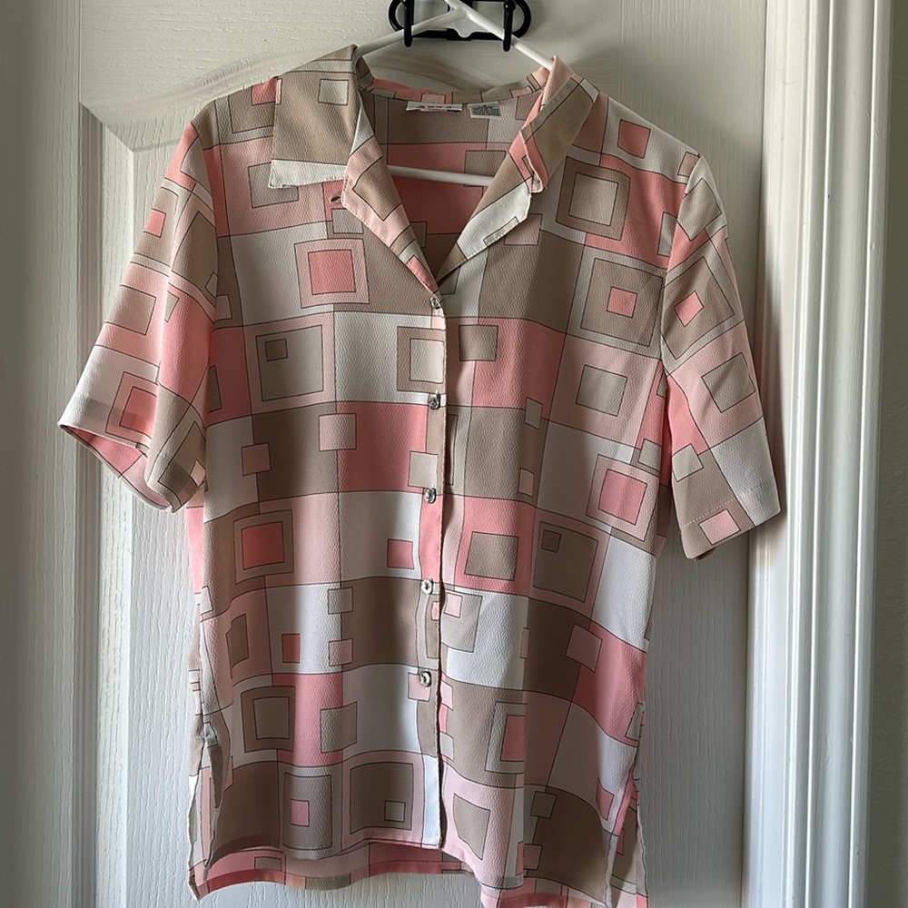 Alia Petites 10 Button Up top